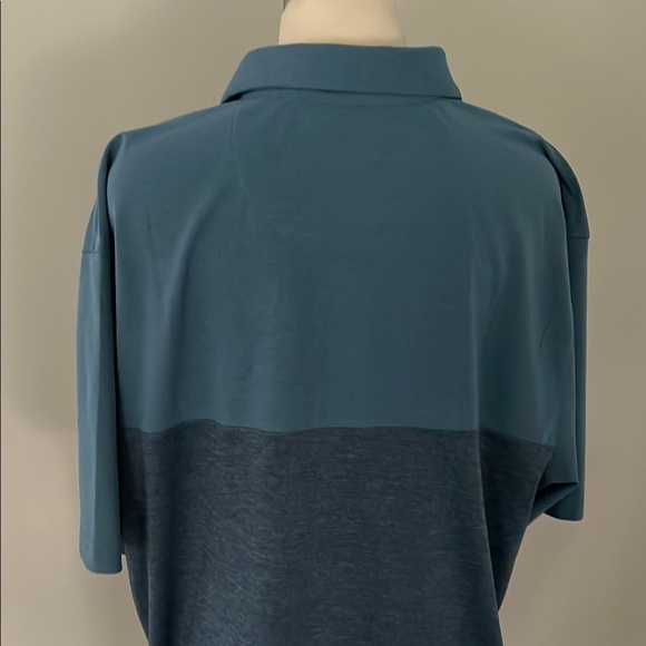 Greg Norman Collection Blue Polo Shirt with Classic Collar and Textured Fabric - Picture 6 of 6